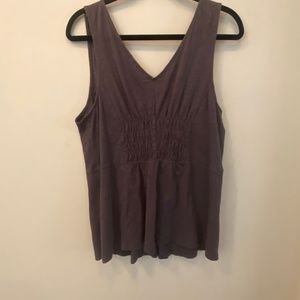 Delleta cotton peplum shirt